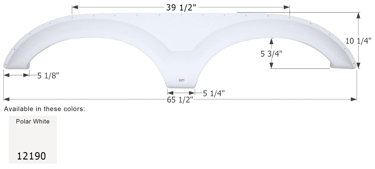 Dutchmen 5th Wheel Travel Trailer Fender Skirt FS2190 - Polar White ICON 12190