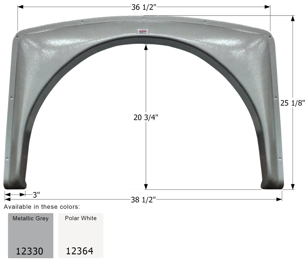 Gulf Stream Single Fender Skirt FS2330 - ICON (2 colors - 12330, 12364)