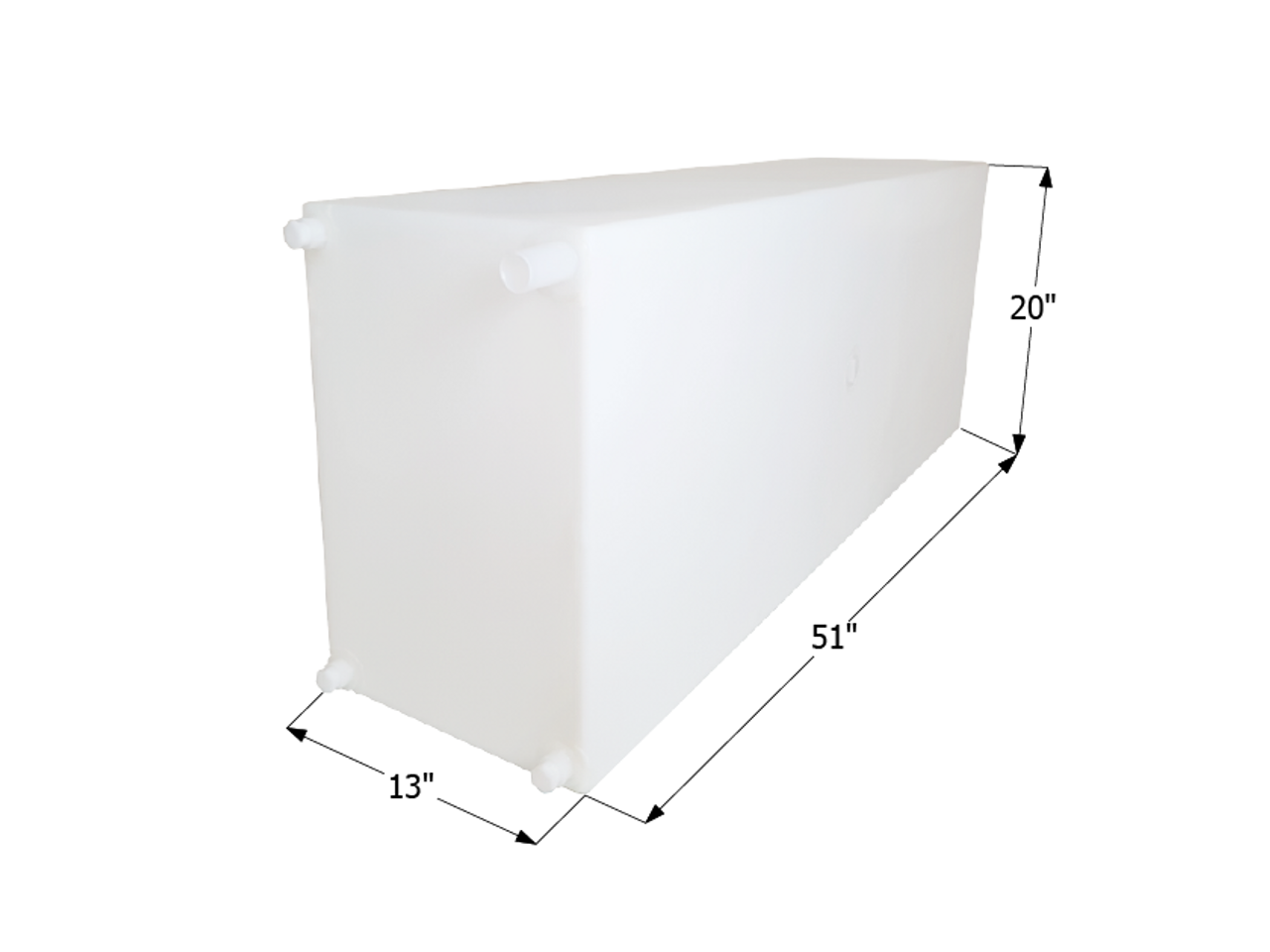 Fresh Water Tank WT2452- 54 Gal. - 51" x 20" x 13" - ICON #12716