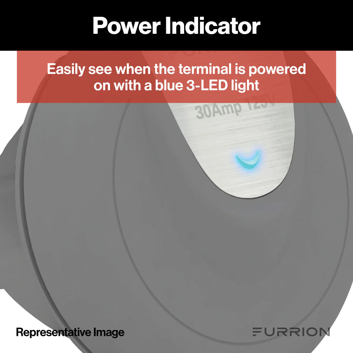 Furrion Marine Powersmart™ Inlet - 30A, 125/250V, Titanium Grey #F30ITR-GS-AM  2021123677