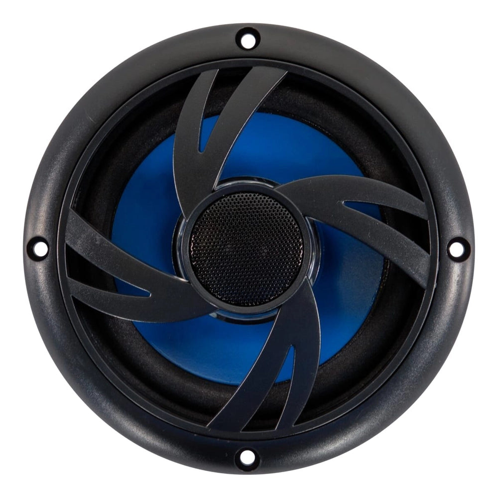 5 1/4" MARINE SPEAKER BLACK NEW GRILL STYLE W LED LIGHTS, M5529LBG  2022302262