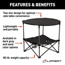 Lippert Two-Tier Folding Camping Table - Dark Grey 2023053720