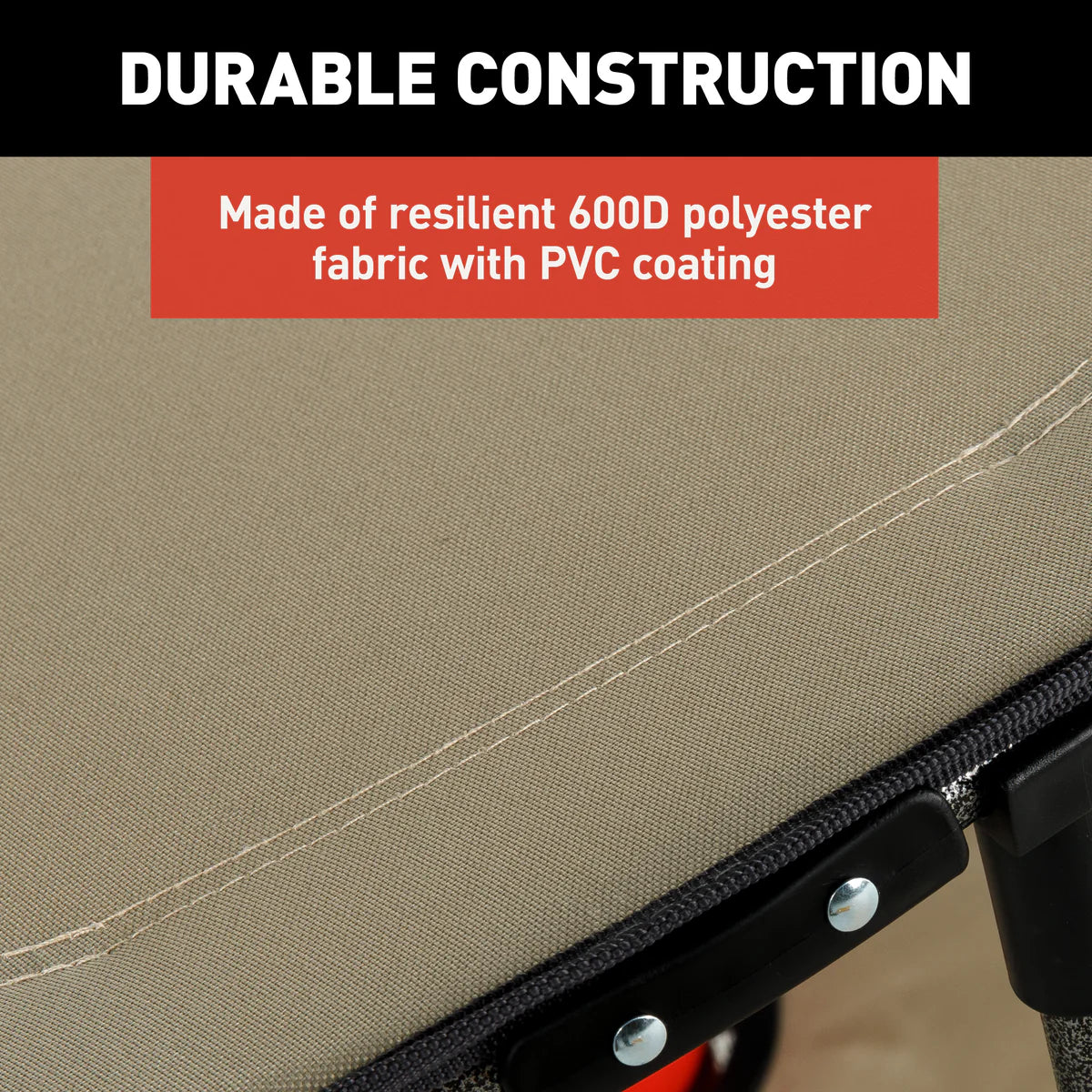 Lippert Two-Tier Folding Camping Table - Sand 2023053721