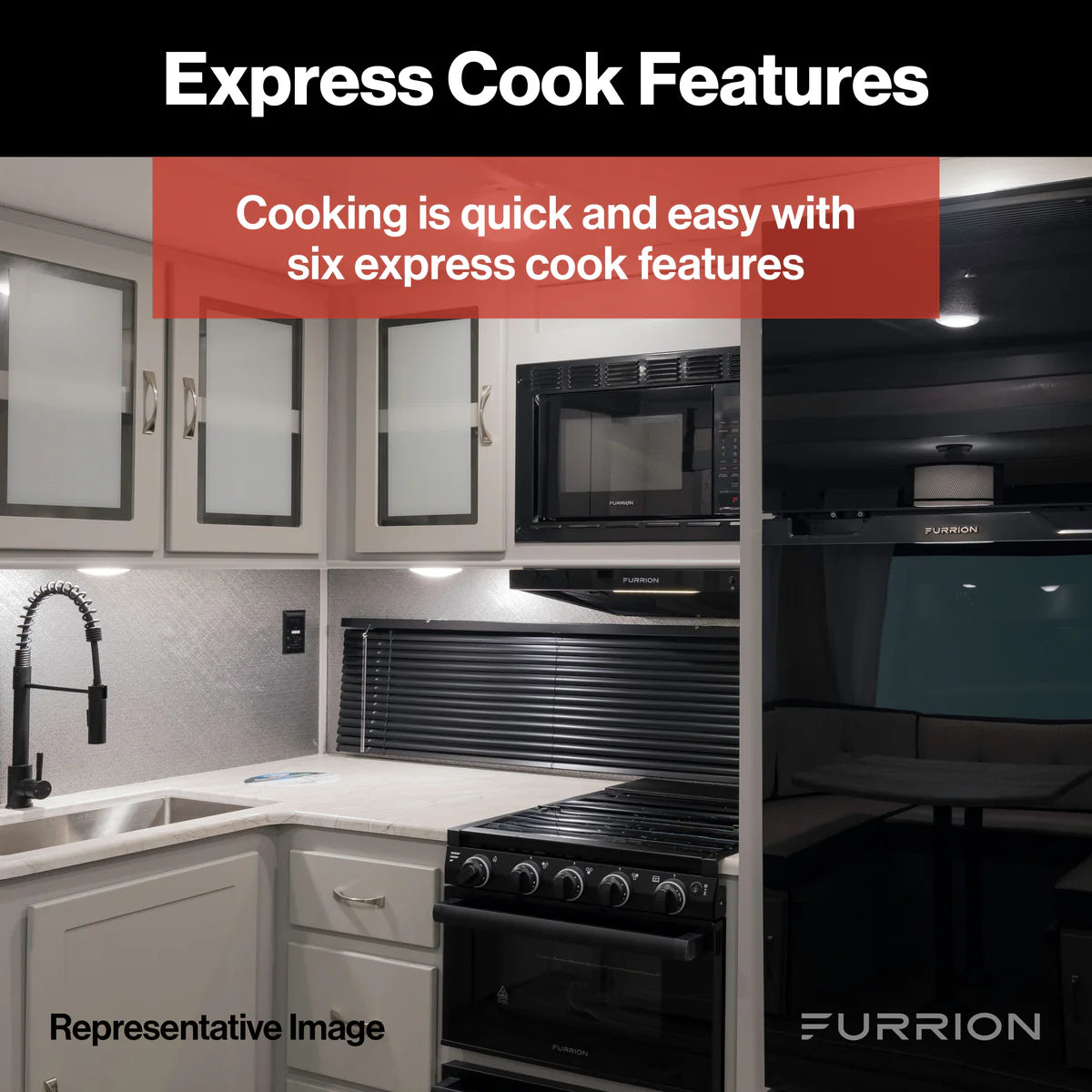 Furrion RV Microwave - 0.9 cu. ft, Black #FMSN09-BL