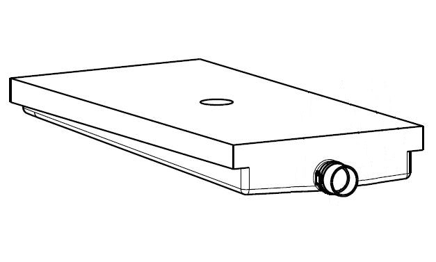 Alpha Waste Holding Tank 33 Gal. 55 x 27 x 7 End Drain VR275575HCD