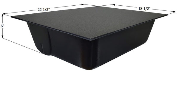 Holding Tank Bottom Drain HT630ABD - 8 Gal. - 18 1/2" x 221/2" x 6" - ICON #00436