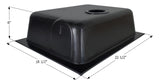 Holding Tank Bottom Drain HT630ABD - 8 Gal. - 18 1/2" x 221/2" x 6" - ICON #00436