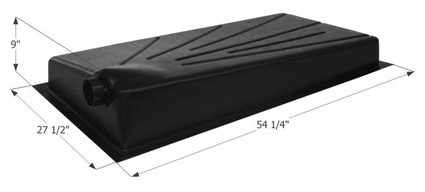 Holding Tank Left End Drain HT704ED - 32 gal. - 27 1/2" x 54 1/4" x 9" - ICON #01597