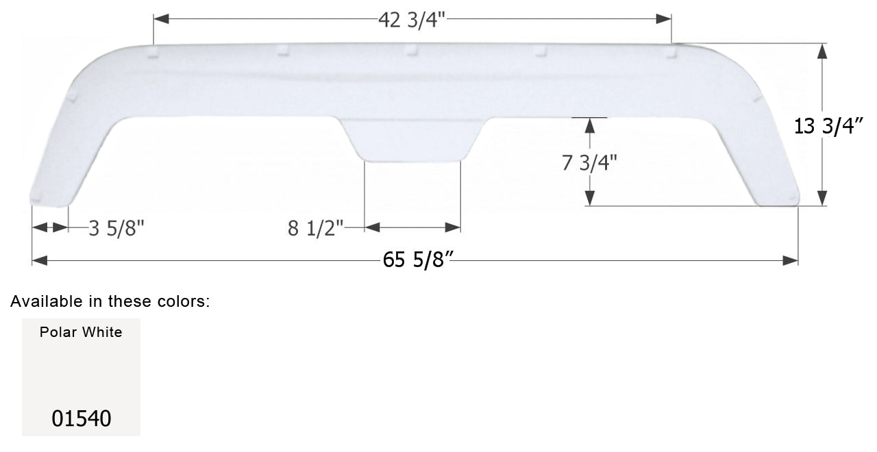 Fleetwood 5th Wheel Travel Trailer Fender Skirt FS760 - Polar White  ICON 01541