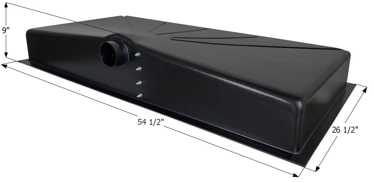 Holding Tank Center Side Drain HT700SD - 31 Gal. - 26 1/2" x 54 1/2" x 9" - ICON #01594