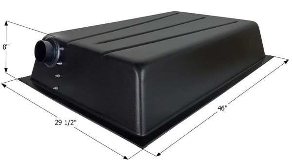 Holding Tank Right End Drain HT640ED - 33 gal. - 29 1/2" x 46" x 8" - ICON #01604