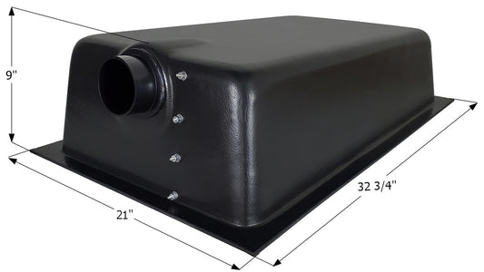 Holding Tank Center End Drain HT620AED - 17 gal. -  32 3/4" x 21" x 9" - ICON #01605