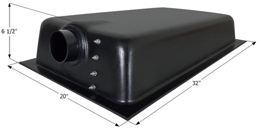 Holding Tank Center End Drain HT620ED - 10 gal. -  20" x 32" x 6 1/2" - ICON #01606