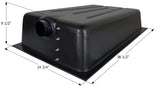 Holding Tank Center End Drain HT636ED - 23 gal. -  24 3/4" x 36 1/2" x 9 1/2" - ICON #01607