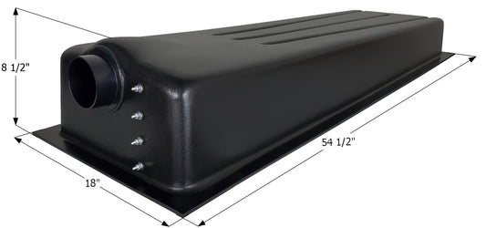 Holding Tank Center End Drain HT703ED - 19 gal. -  18" x 54 1/2" x 8 1/2" - ICON #01609