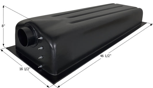 Holding Tank Center End Drain HT706ED - 15 gal. -   16 1/2" x 46 1/2" x 8" - ICON #01610