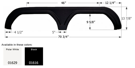 Gulf Stream Travel Trailer Fender Skirt FS764 - ICON  (2 colors - 01616, 01629)