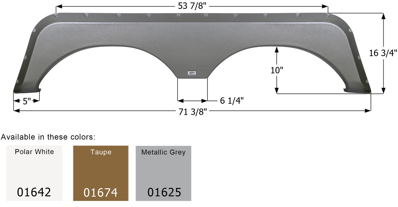 Jayco Tandem Fender Skirt FS771 - ICON  (3 colors)