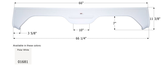 Gulf Stream 5th Wheel Travel Trailer Fender Skirt FS787 - Polar White  ICON 01681