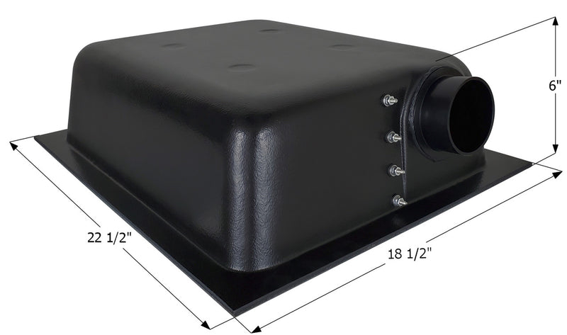 Holding Tank Left End or Bottom Drain HT630ED - 8 Gal. -  18 1/2" x 22 1/2" x 6" - ICON #01682