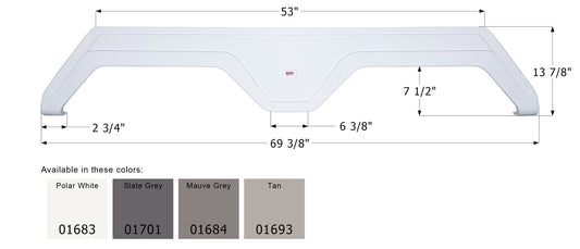 Glendale 5th Wheel Travel Trailer Fender Skirt FS788 - ICON  (4 colors - 01683, 01701, 01684, 01693)