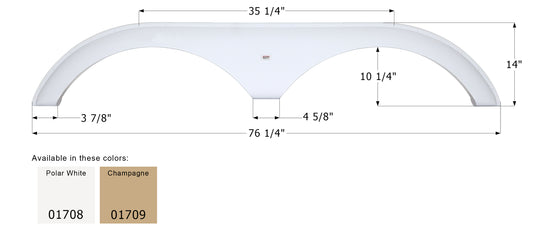Dutchmen 5th Wheel Travel Trailer Fender Skirt FS1708 - ICON  (2 colors - 01708, 01709)