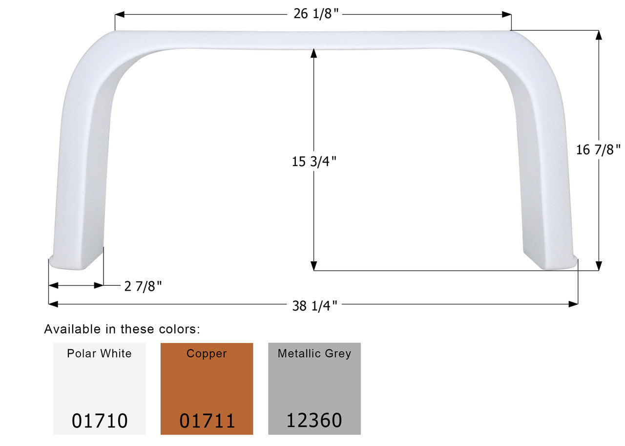 Coachmen Shasta Single Fender Skirt FS1710 - ICON  (3 colors)