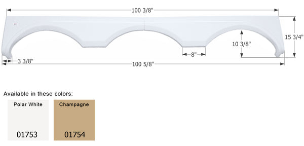 Gulf Stream Triple Axle Fender Skirt FS1753 - ICON