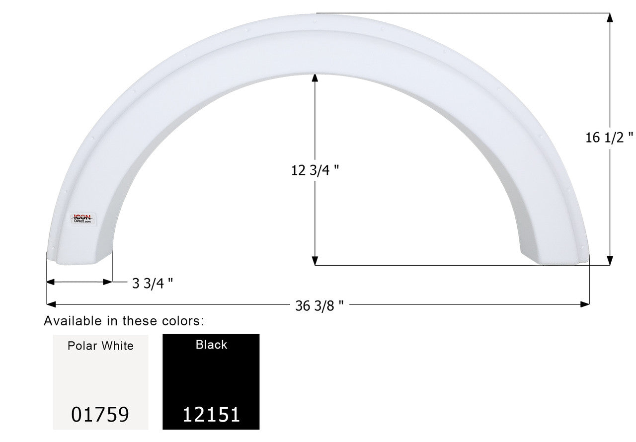 ICON Single Fender Skirt FS1759 - ICON  (2 colors)