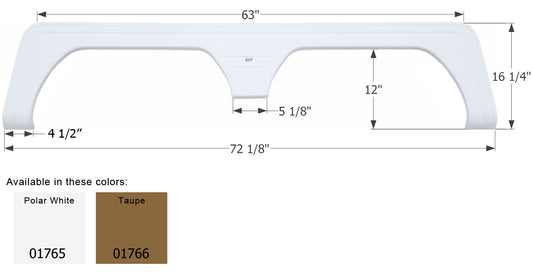Keystone 5th Wheel Travel Trailer Fender Skirt FS1765 - ICON  (2 colors - 01765, 01766)