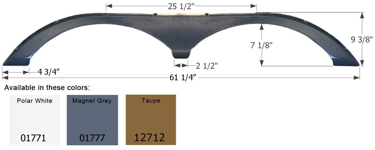 Fleetwood 5th Wheel Travel Trailer Fender Skirt FS1771 - ICON  (3 colors - 01771, 01777, 12712)