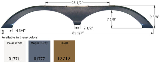 Fleetwood 5th Wheel Travel Trailer Fender Skirt FS1771 - ICON  (3 colors - 01771, 01777, 12712)