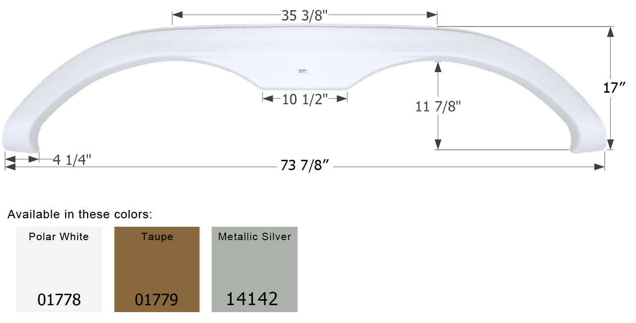 Holiday Rambler 5th Wheel Travel Trailer Fender Skirt FS1778 - ICON  (3 colors)