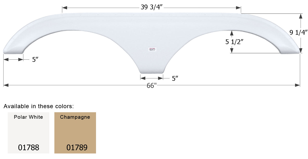 Dutchmen 5th Wheel Travel Trailer Fender Skirt FS1788 - ICON  (2 colors - 01788, 01789)