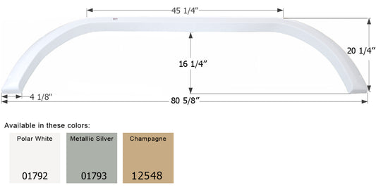 Carriage 5th Wheel Travel Trailer Fender Skirt FS1792 - ICON (3 colors - 01792, 01793, 12548)