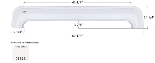 Dutchmen Lite 5th Wheel Travel Trailer Fender Skirt FS1813 - Polar White  ICON 01813
