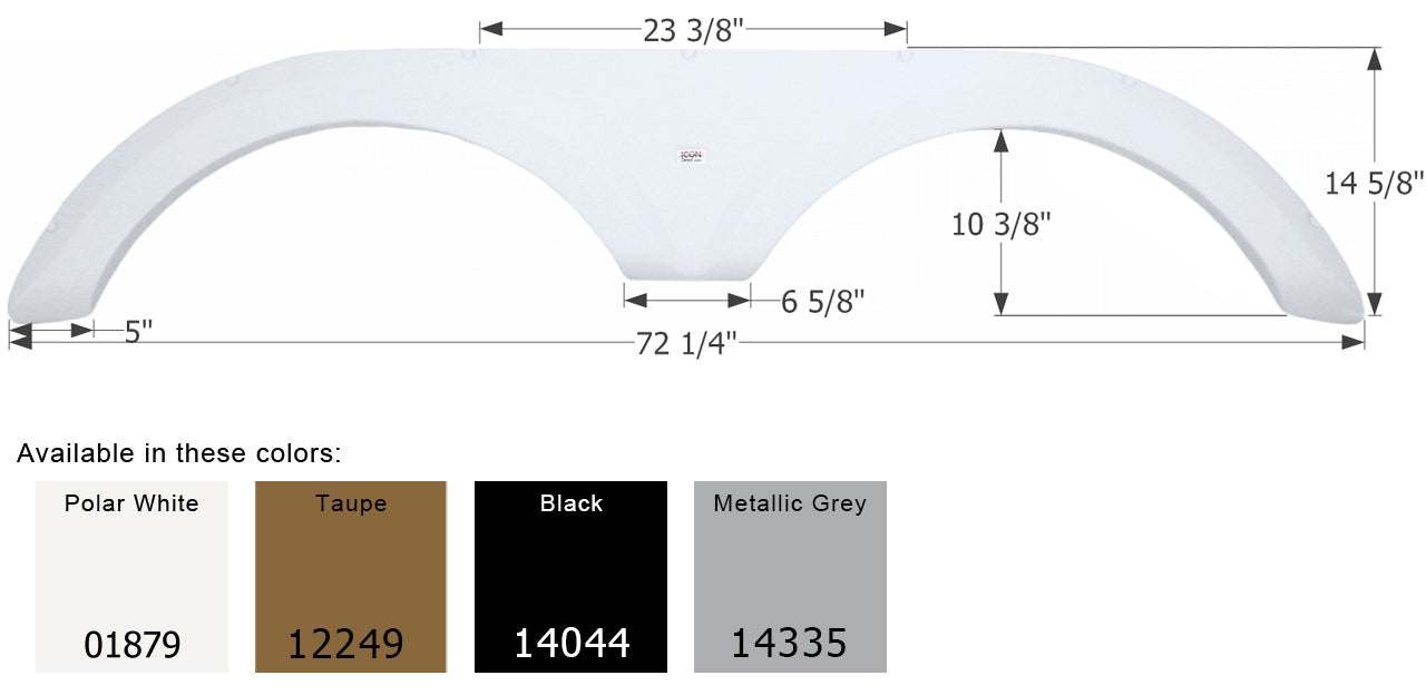 Jayco 5th Wheel Travel Trailer Fender Skirt FS1879 - ICON  (4 colors)