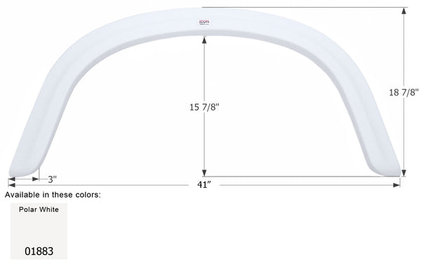Four Winds Single Axle Fender Skirt FS1883 - ICON 01883