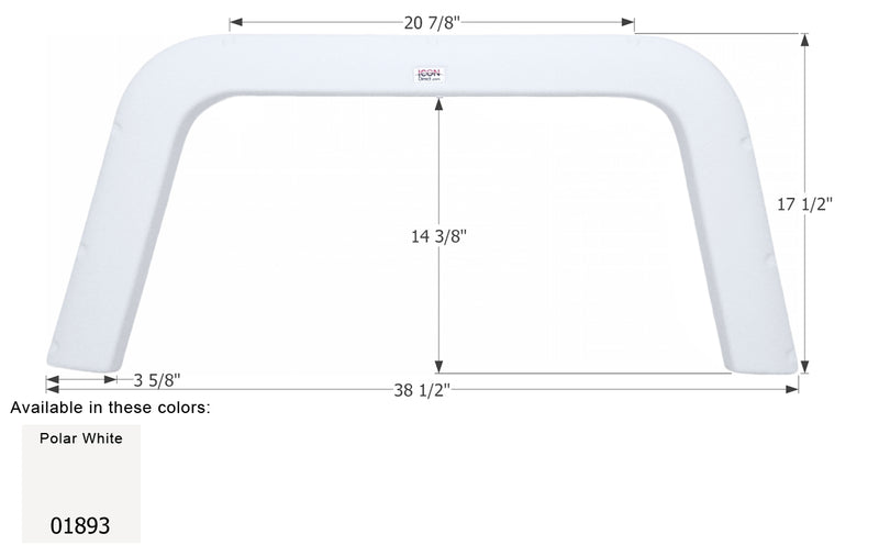 Four Winds Single Axle Fender Skirt FS1893 - ICON 01893