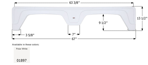 Glendale 5th Wheel Travel Trailer Fender Skirt FS1897 - ICON 01897
