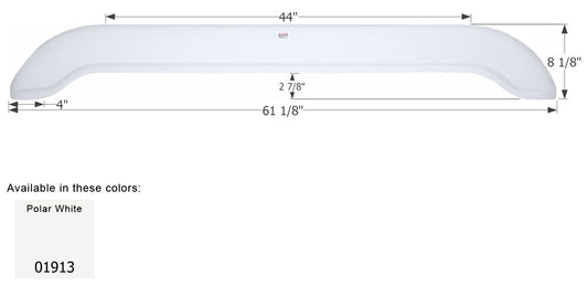 Extreme RV 5th Wheel Travel Trailer Fender Skirt FS1913 - Polar White  ICON 01913