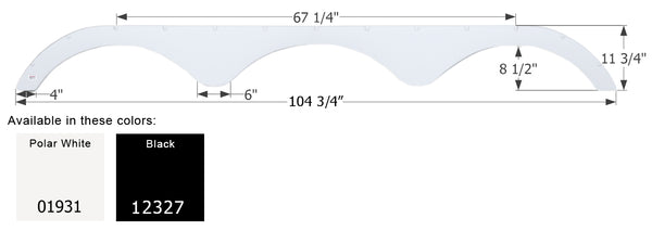 Heartland 5th Wheel Travel Trailer Fender Skirt FS1931 - ICON