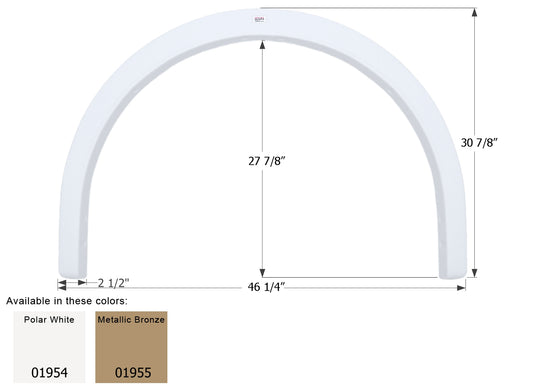 Fleetwood Bounder Single Axle Fender Skirt FS1954 - ICON  (2 colors - 01954, 01955)