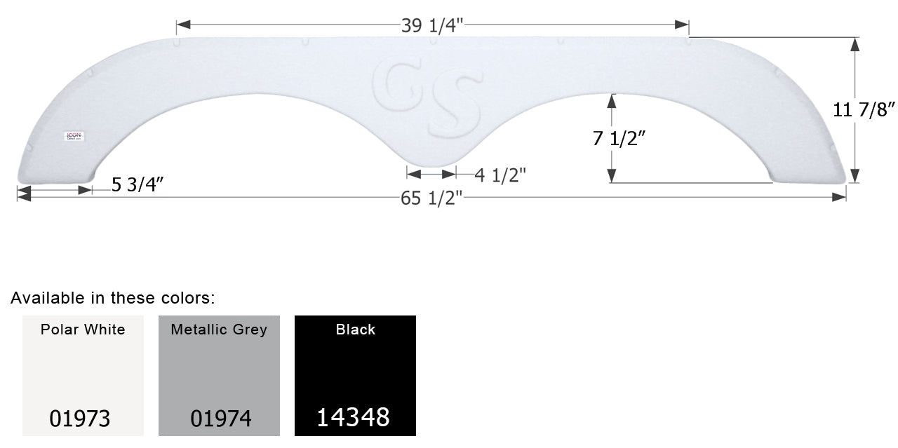 Forest River Grand Surveyor Travel Trailer Fender Skirt FS1973 - ICON  (3 colors - 01974, 14348, 01973)
