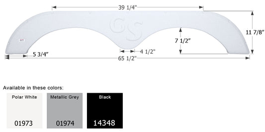 Forest River Grand Surveyor Travel Trailer Fender Skirt FS1973 - ICON  (3 colors - 01974, 14348, 01973)