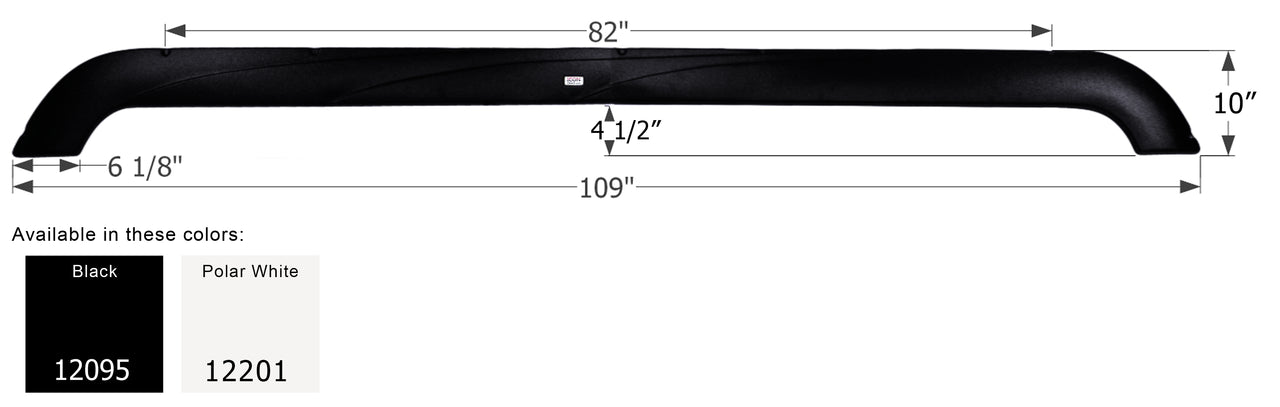 Eclipse Attitude Triple Axle 5th Wheel Fender Skirt FS2095 - ICON  (2 colors)