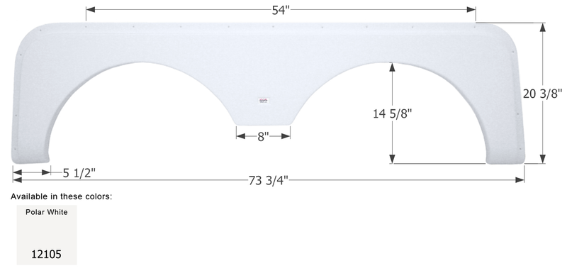 Forest River Tandem Fender Skirt FS2105 - ICON 12105