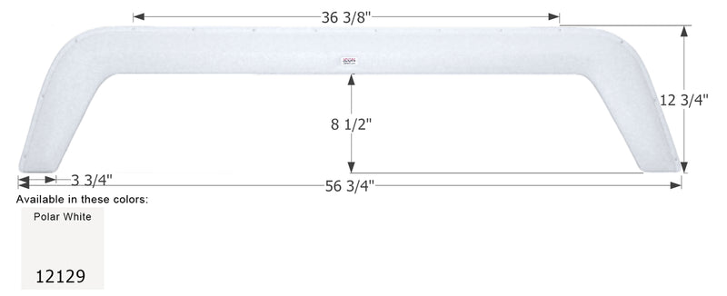 Forest River Travel Trailer Fender Skirt FS2129 - ICON 12129
