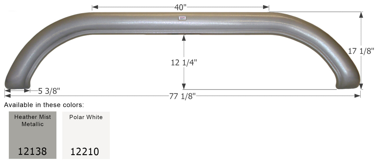 DRV Luxury Suites 5th Wheel Travel Trailer Fender Skirt FS2138 - ICON  (2 colors)