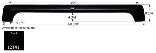 Fleetwood Fifth Wheel Travel Trailer Fender Skirt FS2141 - Black  ICON 12141